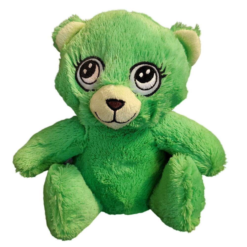 A&A Global Industries Plush Stuffed Bear Animal Baby Jungle Toy Green 10"